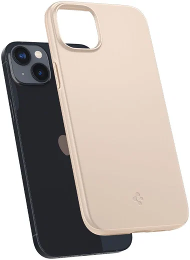 Spigen Thin Fit Apple iPhone 14 Plus Hoesje Back Cover Beige afbeelding 2