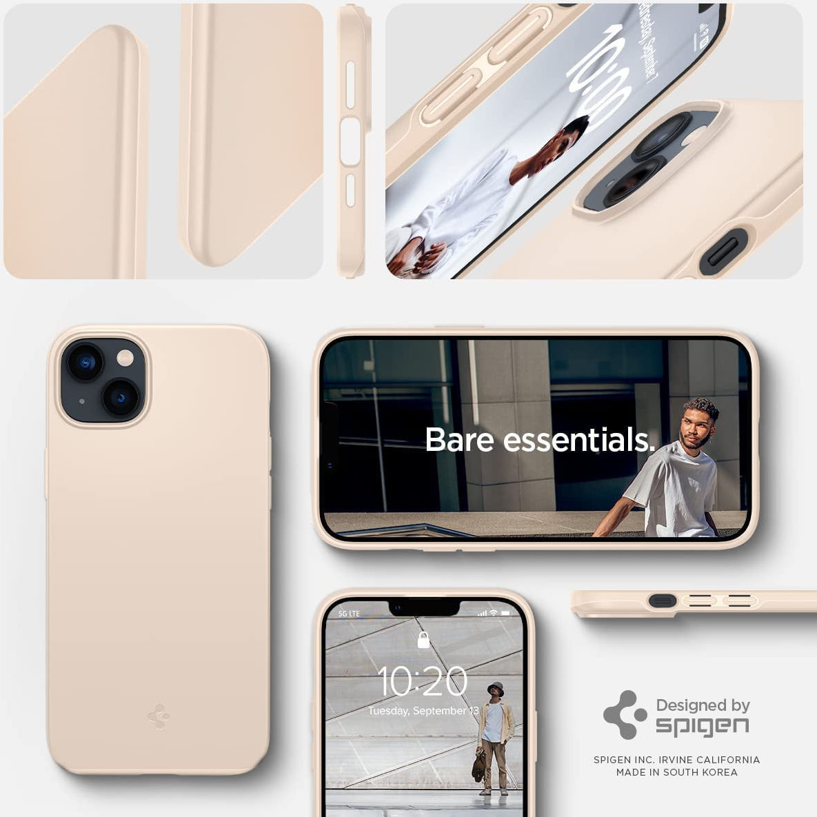 Spigen Thin Fit Apple iPhone 14 Plus Hoesje Back Cover Beige afbeelding 6