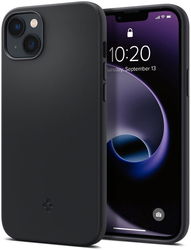 Spigen Silicone Fit Apple iPhone 14 Plus Hoesje MagSafe Zwart afbeelding