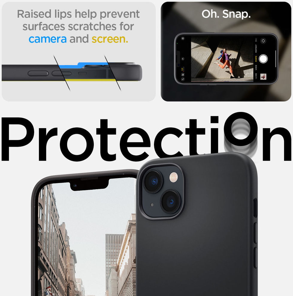 Spigen Silicone Fit Apple iPhone 14 Plus Hoesje MagSafe Zwart afbeelding 11