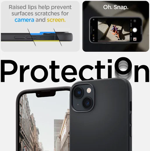 Spigen Silicone Fit Apple iPhone 14 Plus Hoesje MagSafe Zwart afbeelding 11