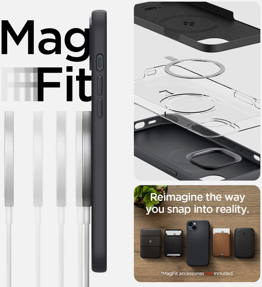 Spigen Silicone Fit Apple iPhone 14 Plus Hoesje MagSafe Zwart afbeelding 12