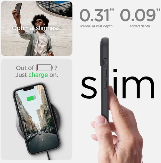 Spigen Silicone Fit Apple iPhone 14 Plus Hoesje MagSafe Zwart afbeelding 13