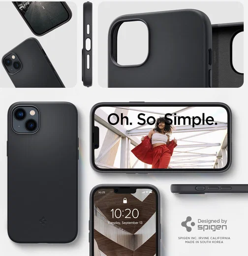 Spigen Silicone Fit Apple iPhone 14 Plus Hoesje MagSafe Zwart afbeelding 14