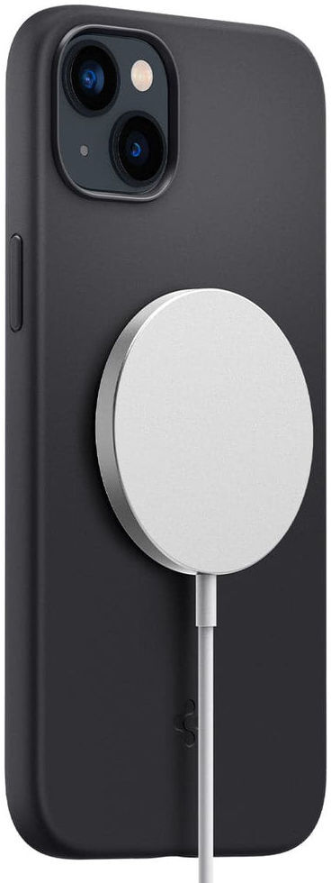 Spigen Silicone Fit Apple iPhone 14 Plus Hoesje MagSafe Zwart afbeelding 2
