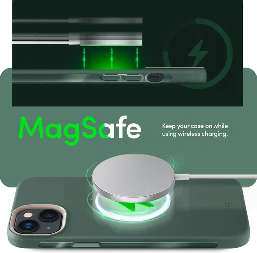 Spigen Cyrill Ultra Color MagSafe Apple iPhone 14 Plus Hoesje Groen afbeelding 5