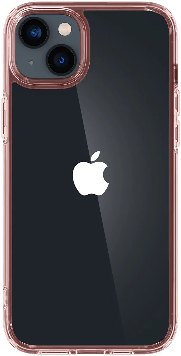 Spigen Ultra Hybrid Apple iPhone 14 Hoesje Back Cover Transparant Roze afbeelding 3