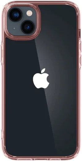 Spigen Ultra Hybrid Apple iPhone 14 Hoesje Back Cover Transparant Roze afbeelding 3