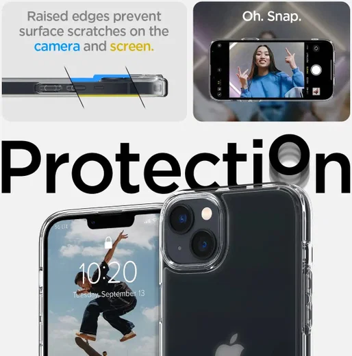 Spigen Ultra Hybrid Apple iPhone 14 Hoesje Back Cover Frost Clear afbeelding 6