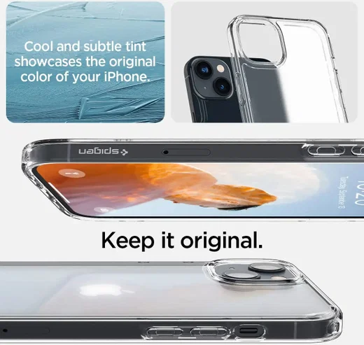 Spigen Ultra Hybrid Apple iPhone 14 Hoesje Back Cover Frost Clear afbeelding 8