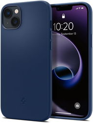 Spigen Silicone Fit Apple iPhone 14 Plus Hoesje MagSafe Blauw afbeelding