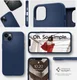 Spigen Silicone Fit Apple iPhone 14 Hoesje MagSafe Back Cover Blauw afbeelding 7