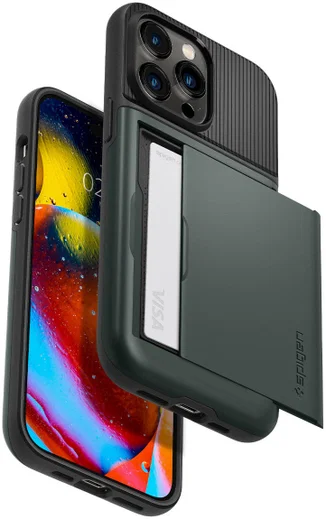 Spigen Slim Armor CS Apple iPhone 14 Pro Max Hoesje Zwart afbeelding 2