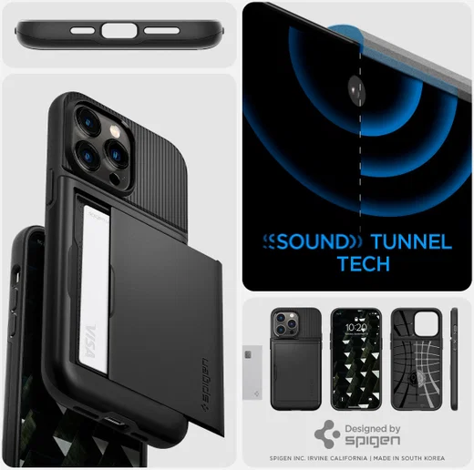 Spigen Slim Armor CS Apple iPhone 14 Pro Max Hoesje Zwart afbeelding 11