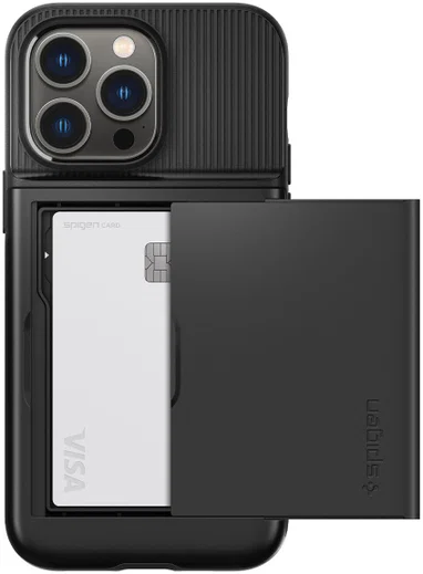 Spigen Slim Armor CS Apple iPhone 14 Pro Max Hoesje Zwart afbeelding 5