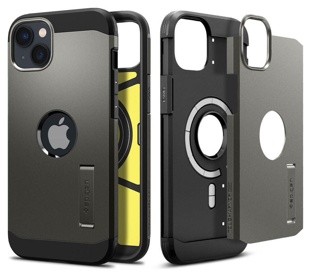 Spigen Tough Armor MagSafe Apple iPhone 14 Hoesje Back Cover Gunmetal afbeelding 1