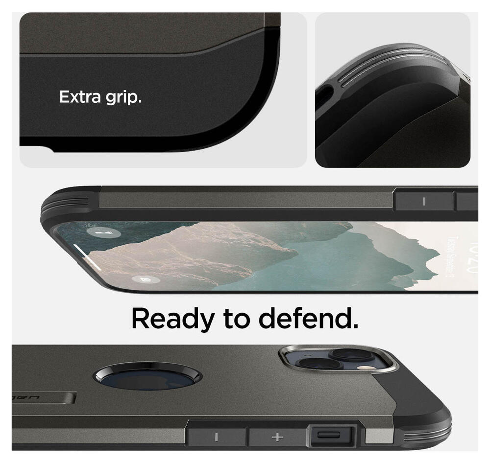 Spigen Tough Armor MagSafe Apple iPhone 14 Hoesje Back Cover Gunmetal afbeelding 6
