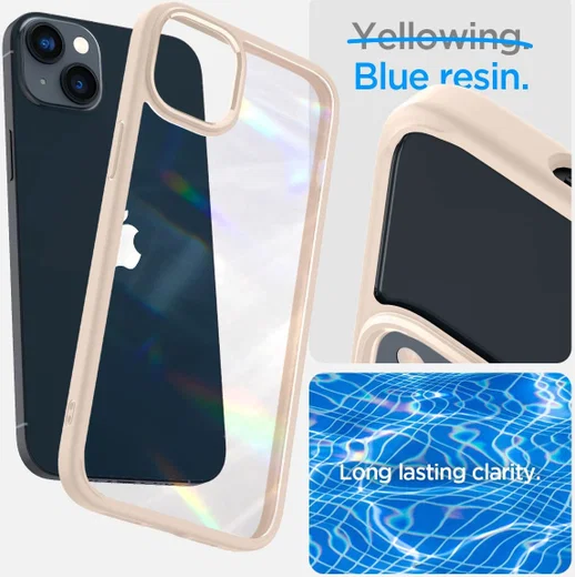 Spigen Ultra Hybrid Apple iPhone 14 Plus Hoesje Back Cover Beige afbeelding 5