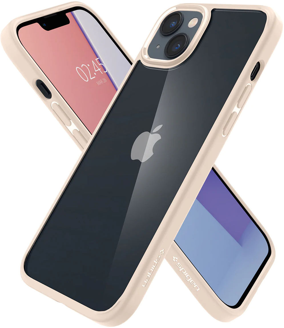 Spigen Ultra Hybrid Apple iPhone 14 Hoesje Back Cover Beige afbeelding 10