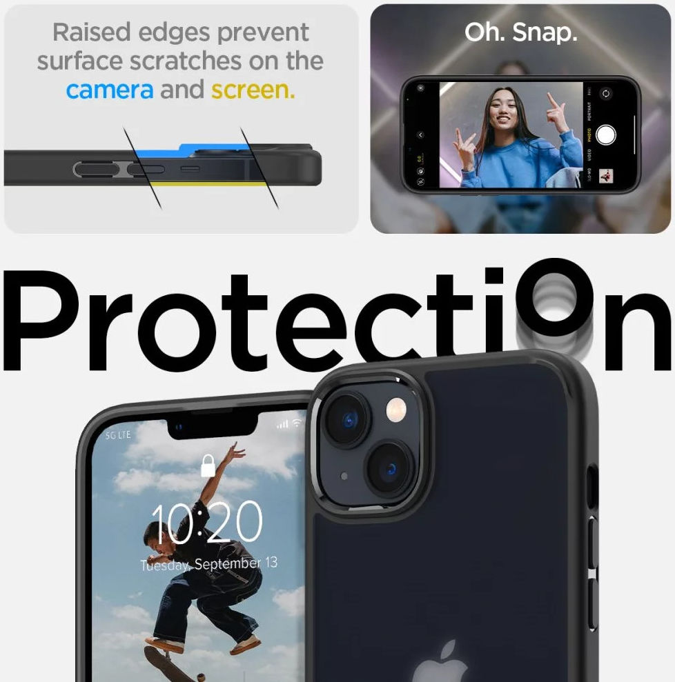 Spigen Ultra Hybrid Apple iPhone 14 Plus Hoesje Back Cover Zwart afbeelding 4
