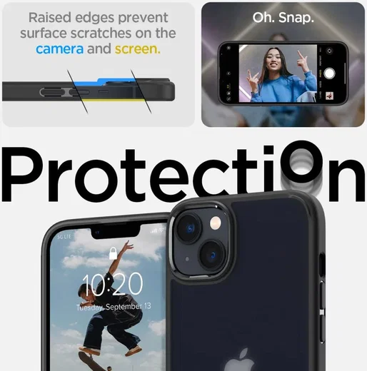 Spigen Ultra Hybrid Apple iPhone 14 Plus Hoesje Back Cover Zwart afbeelding 4