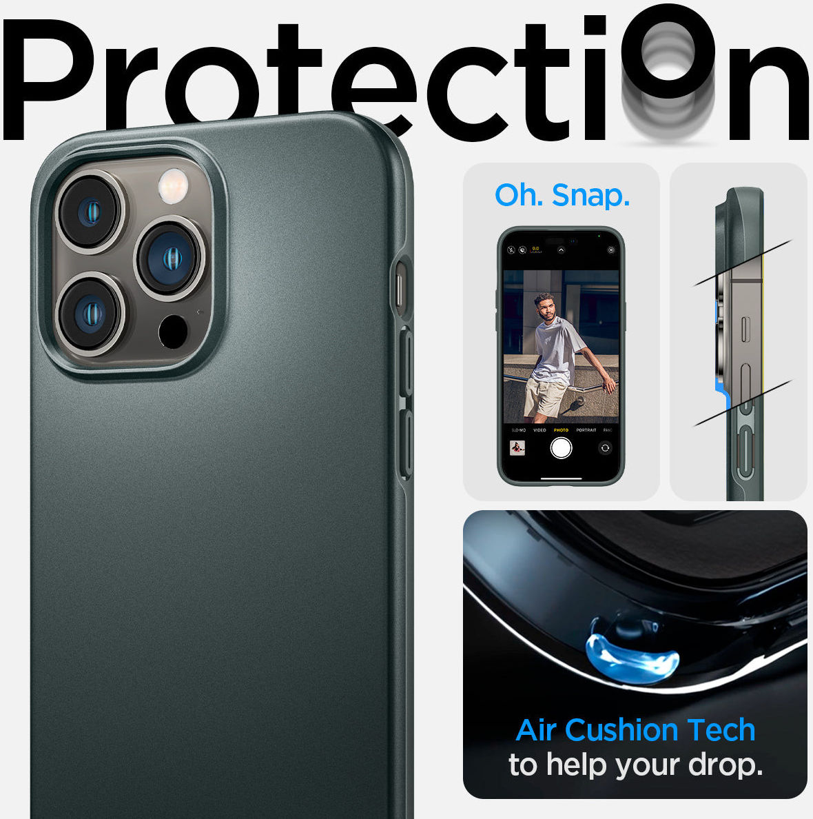 Spigen Thin Fit Apple iPhone 14 Pro Max Hoesje Back Cover Groen afbeelding 13