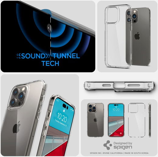 Spigen Ultra Hybrid Apple iPhone 14 Pro Hoesje Back Cover Transparant afbeelding 5