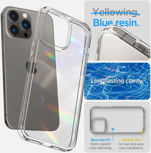 Spigen Ultra Hybrid Apple iPhone 14 Pro Hoesje Back Cover Transparant afbeelding 6