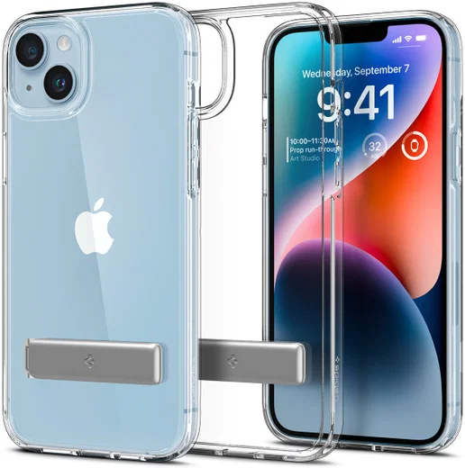 Spigen Ultra Hybrid S Apple iPhone 14 Hoesje Back Cover Transparant afbeelding 1