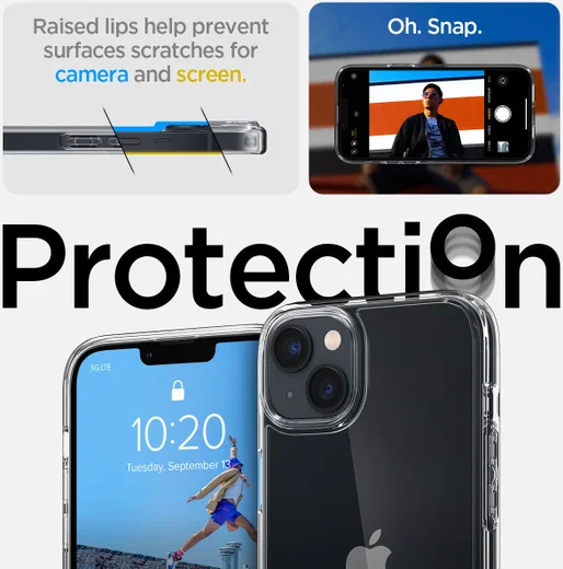 Spigen Ultra Hybrid S Apple iPhone 14 Hoesje Back Cover Transparant afbeelding 13