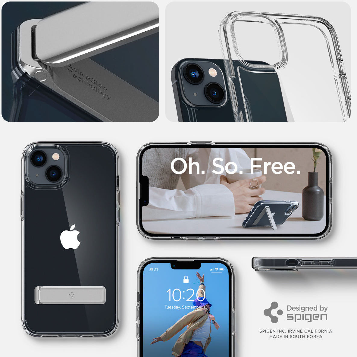 Spigen Ultra Hybrid S Apple iPhone 14 Hoesje Back Cover Transparant afbeelding 15