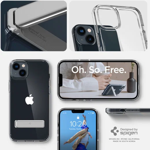 Spigen Ultra Hybrid S Apple iPhone 14 Hoesje Back Cover Transparant afbeelding 15
