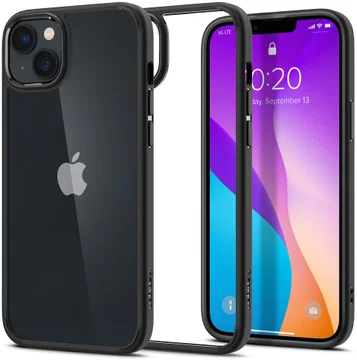 Spigen Crystal Hybrid Apple iPhone 14 Hoesje Back Cover Zwart