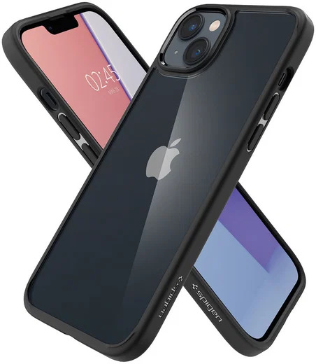 Spigen Crystal Hybrid Apple iPhone 14 Hoesje Back Cover Zwart afbeelding 10