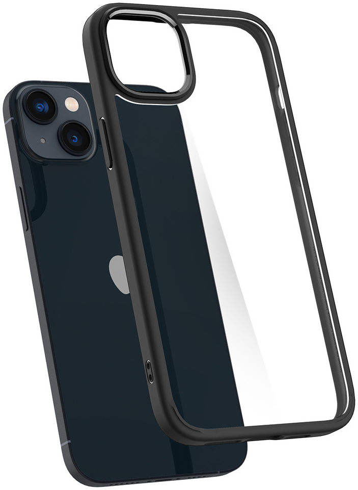 Spigen Crystal Hybrid Apple iPhone 14 Hoesje Back Cover Zwart afbeelding 2