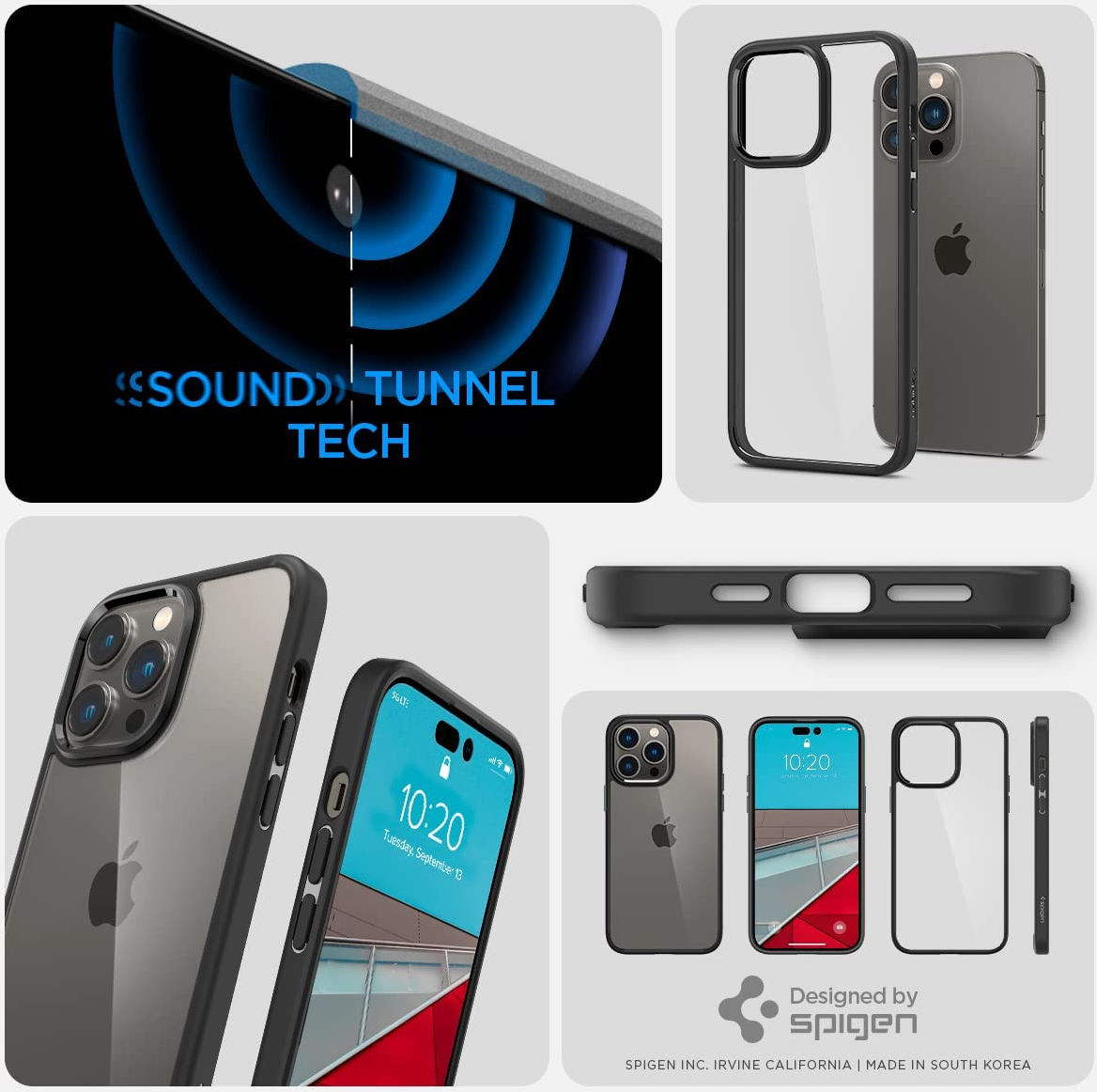 Spigen Ultra Hybrid Apple iPhone 14 Pro Max Hoesje Matte Zwart afbeelding 4