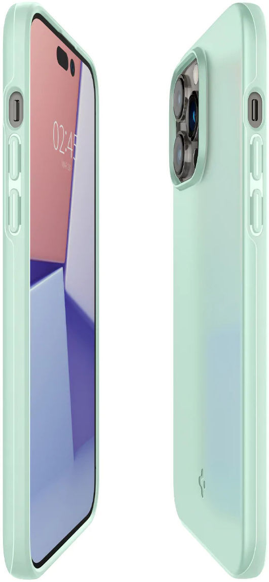 Spigen Thin Fit Apple iPhone 14 Pro Hoesje Back Cover Mint Groen afbeelding 12