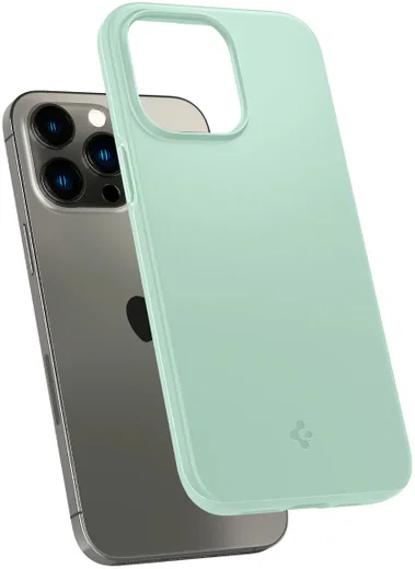 Spigen Thin Fit Apple iPhone 14 Pro Hoesje Back Cover Mint Groen afbeelding 2