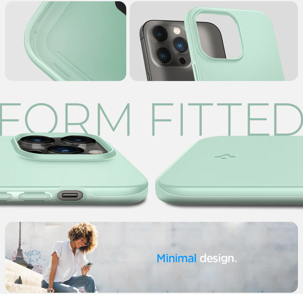 Spigen Thin Fit Apple iPhone 14 Pro Hoesje Back Cover Mint Groen afbeelding 6
