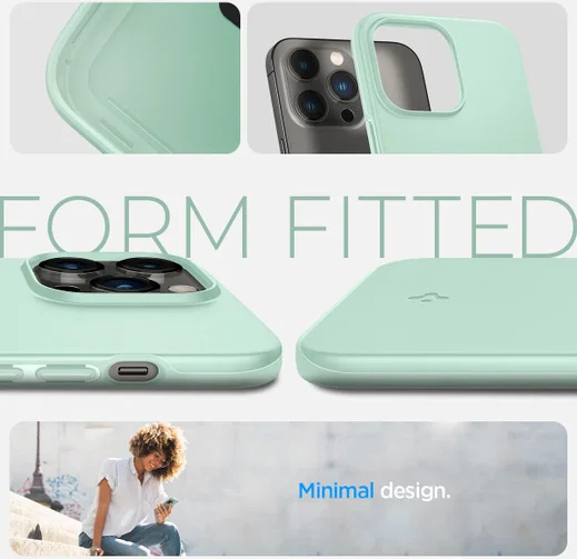 Spigen Thin Fit Apple iPhone 14 Pro Hoesje Back Cover Mint Groen afbeelding 6