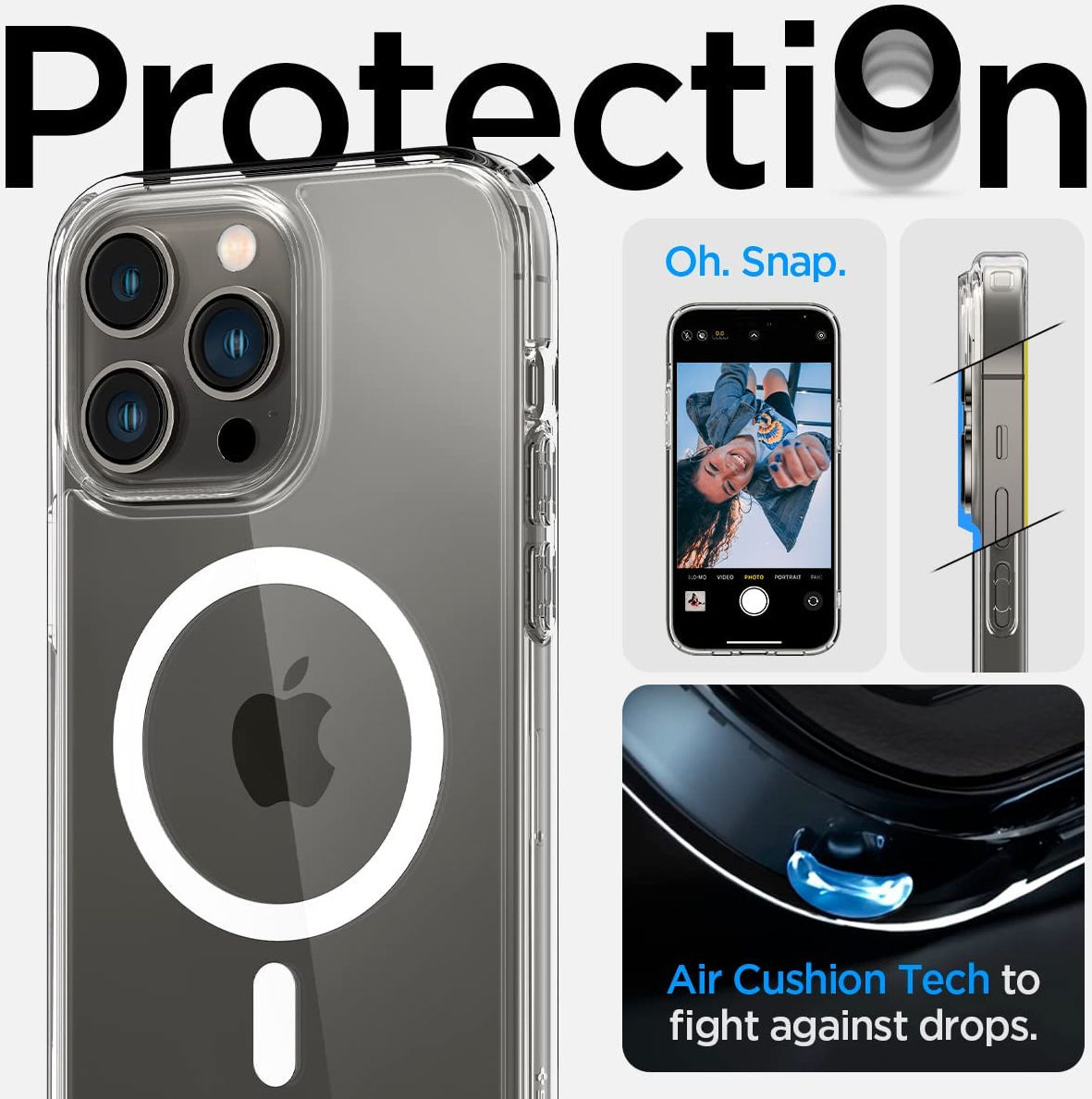 Spigen Ultra Hybrid MagSafe Apple iPhone 14 Pro Hoesje Wit afbeelding 3