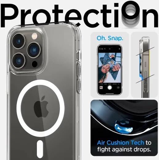 Spigen Ultra Hybrid MagSafe Apple iPhone 14 Pro Hoesje Wit afbeelding 3