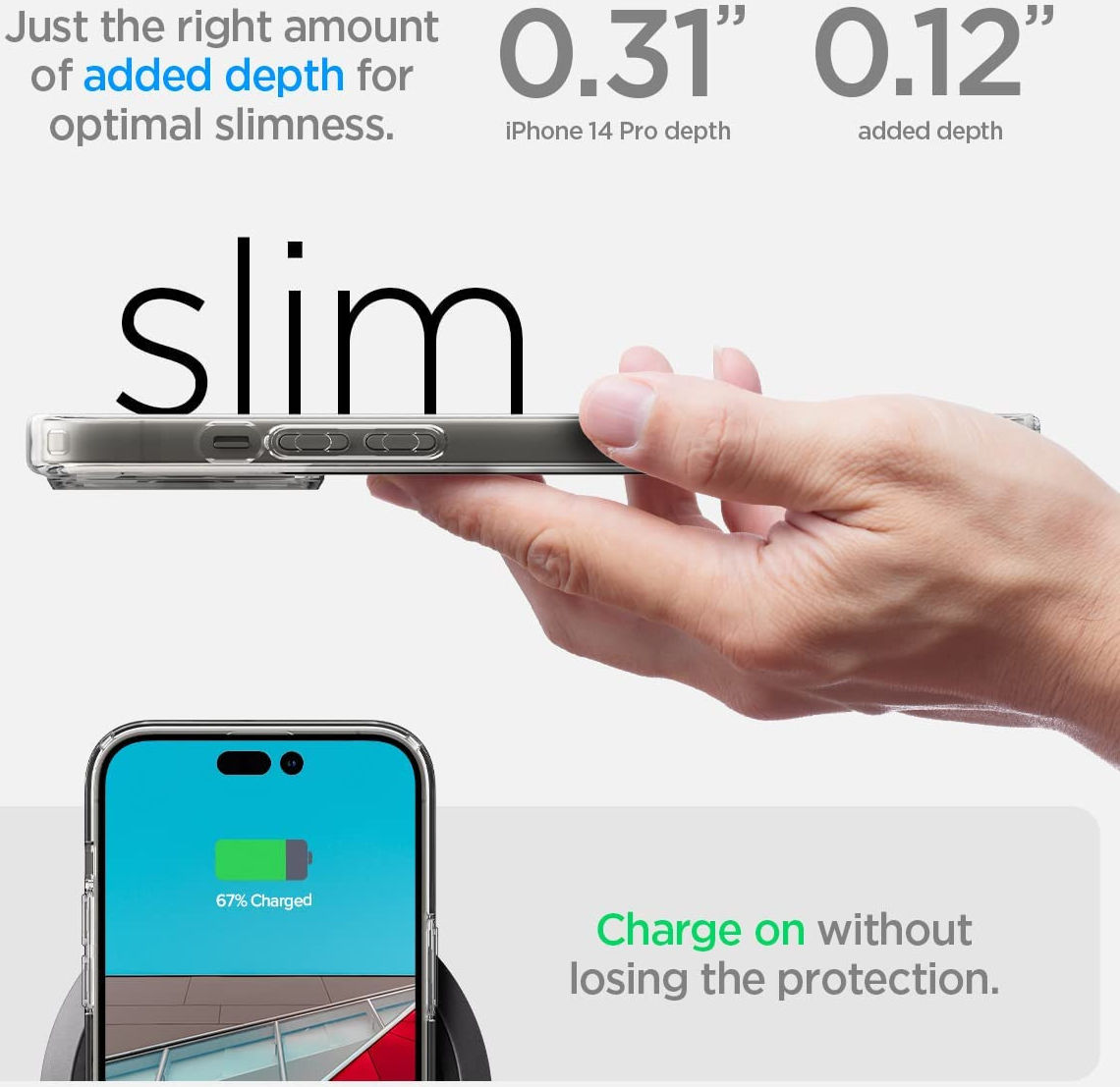 Spigen Ultra Hybrid MagSafe Apple iPhone 14 Pro Hoesje Wit afbeelding 8