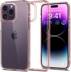 Spigen Ultra Hybrid Apple iPhone 14 Pro Max Hoesje Roze afbeelding