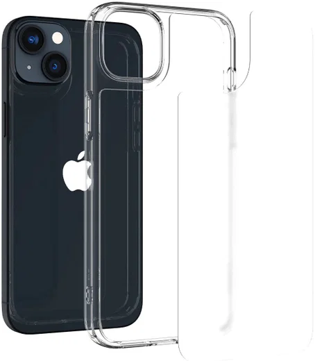 Spigen Quartz Hybrid Apple iPhone 14 Hoesje Matte Transparant afbeelding 2