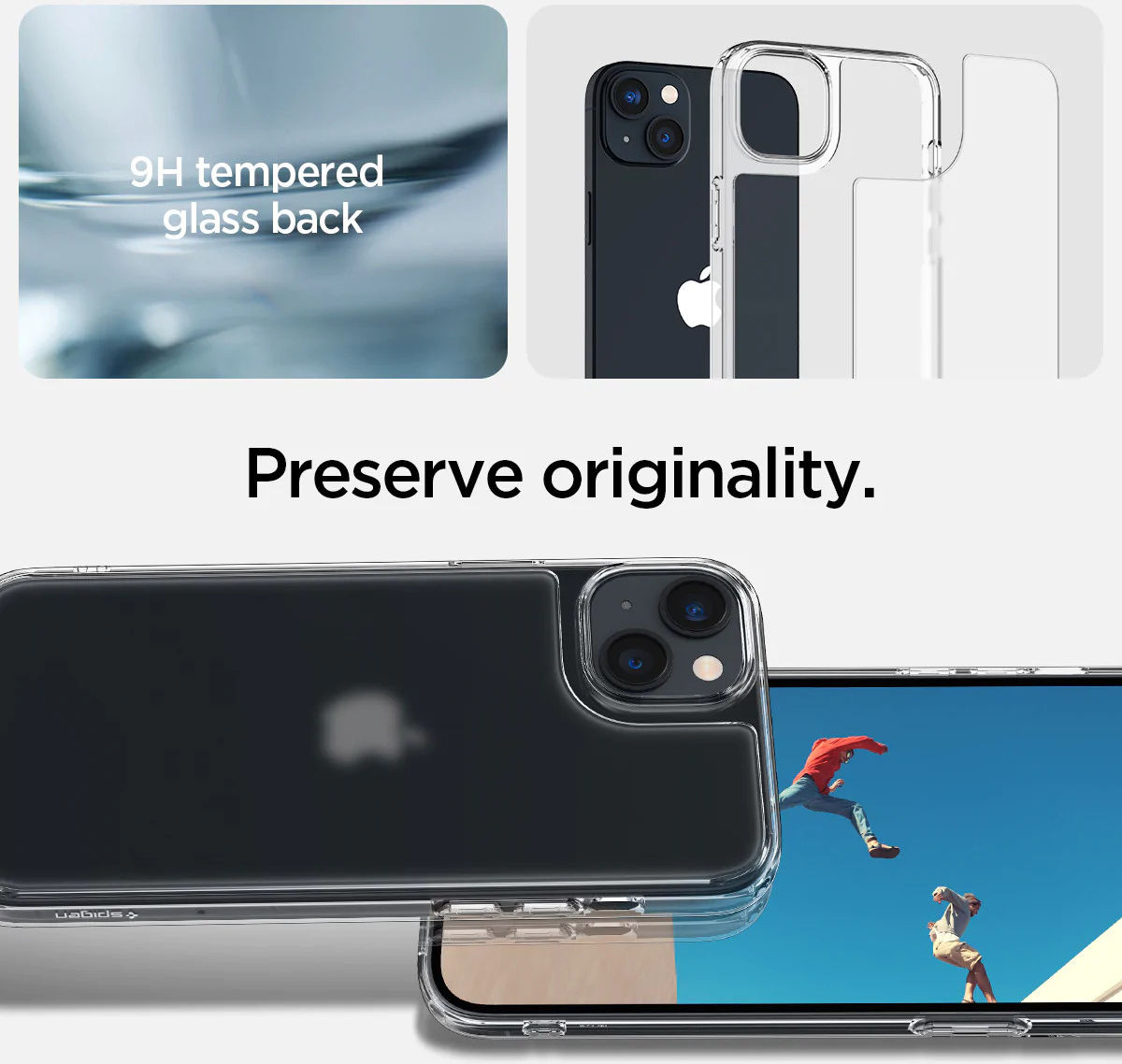Spigen Quartz Hybrid Apple iPhone 14 Hoesje Matte Transparant afbeelding 5