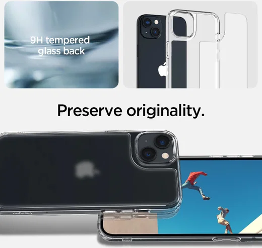 Spigen Quartz Hybrid Apple iPhone 14 Hoesje Matte Transparant afbeelding 5