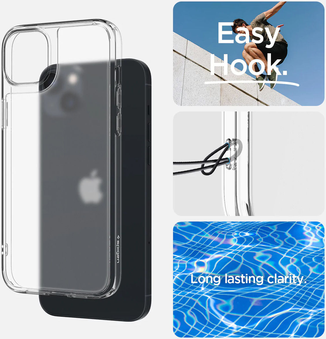 Spigen Quartz Hybrid Apple iPhone 14 Hoesje Matte Transparant afbeelding 6