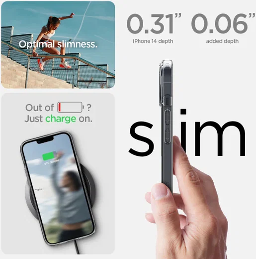 Spigen Quartz Hybrid Apple iPhone 14 Hoesje Matte Transparant afbeelding 8