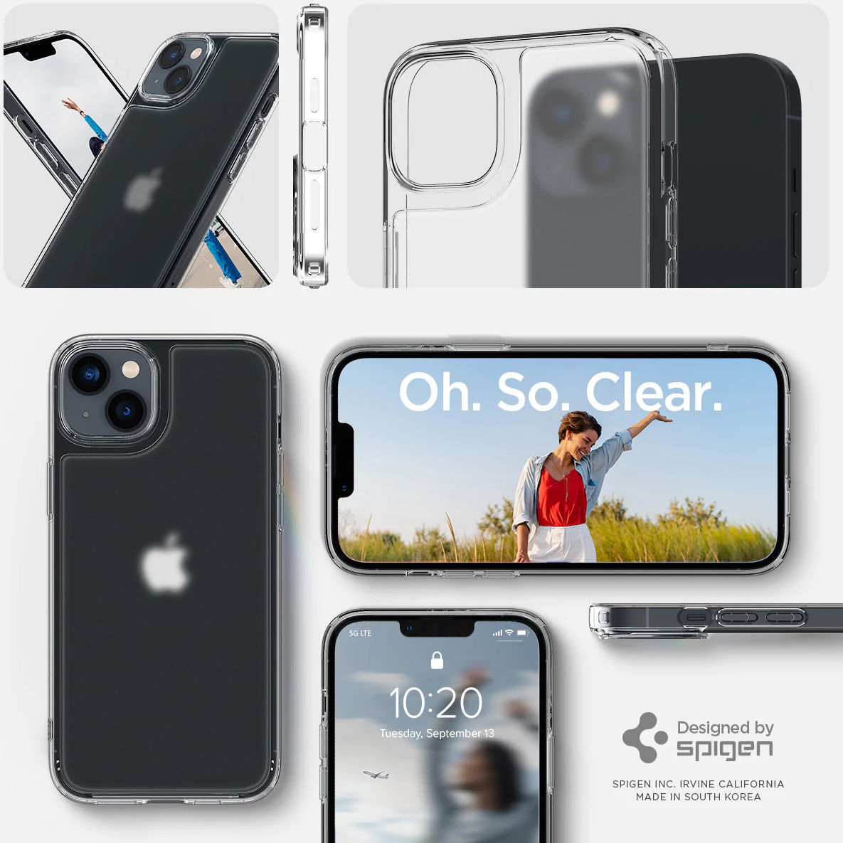 Spigen Quartz Hybrid Apple iPhone 14 Hoesje Matte Transparant afbeelding 9